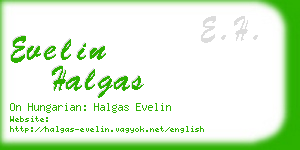 evelin halgas business card